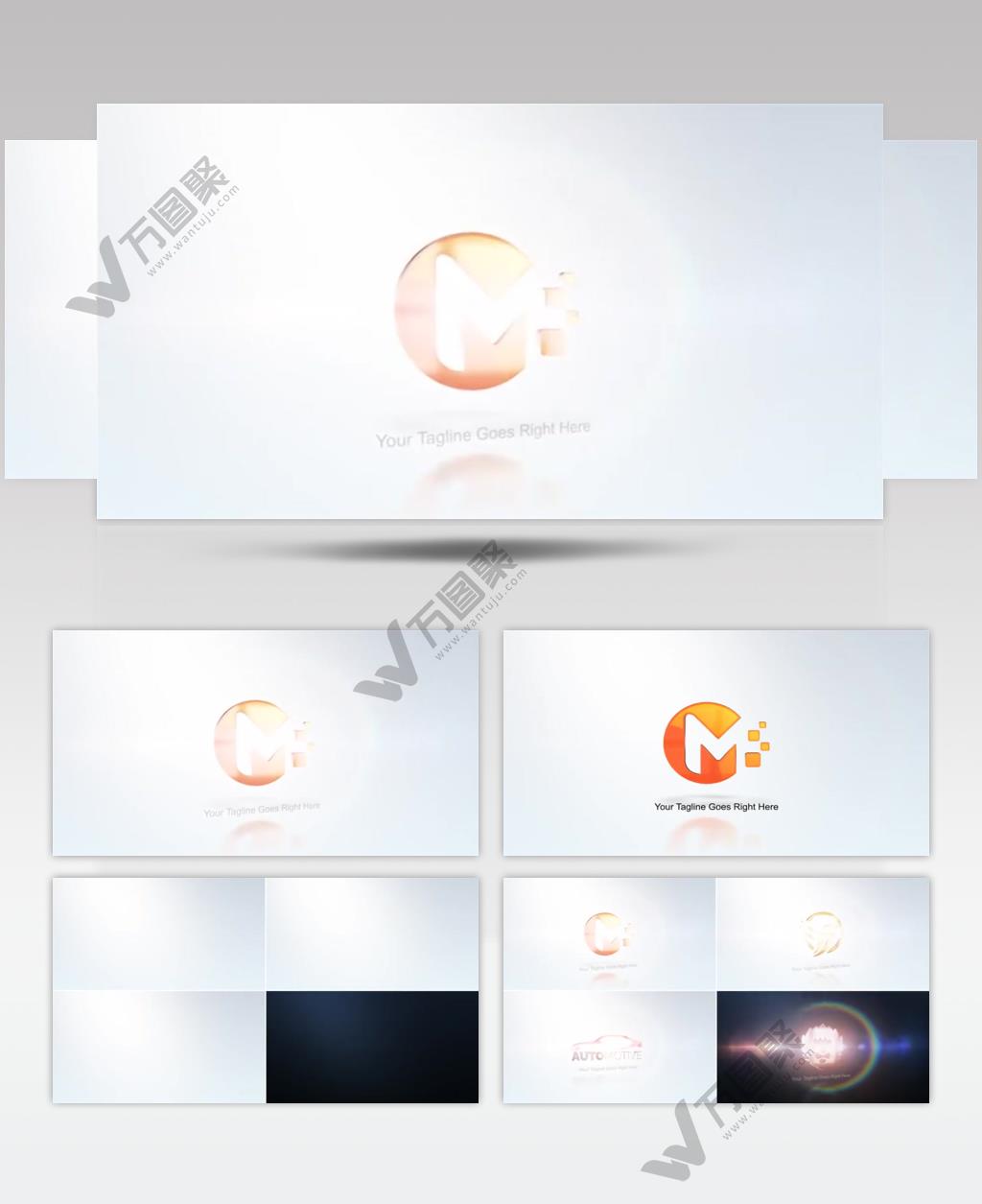 15471 简洁轮廓标志展示