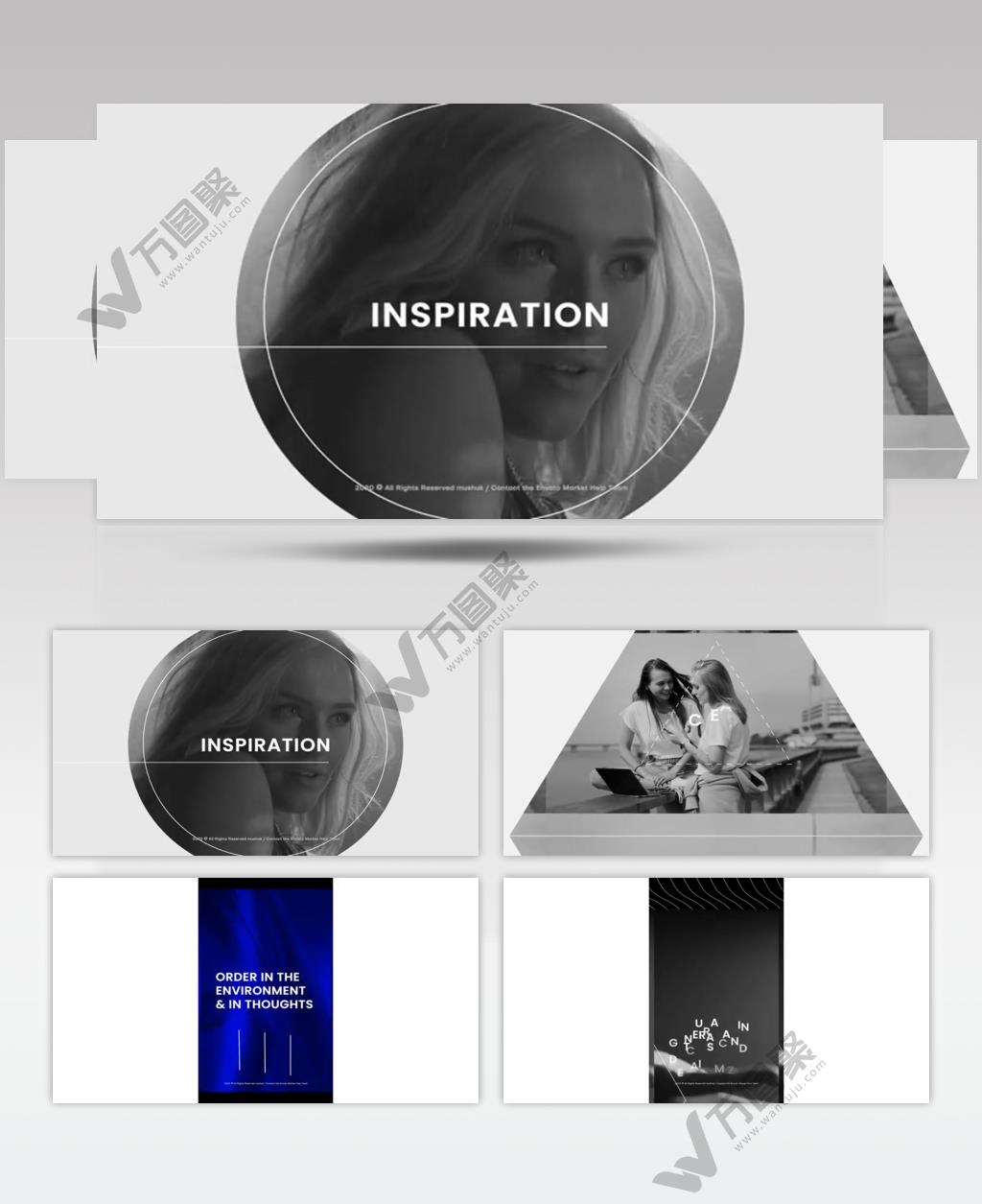 AE 15853 现代风格简洁幻灯片 ae素材源文件