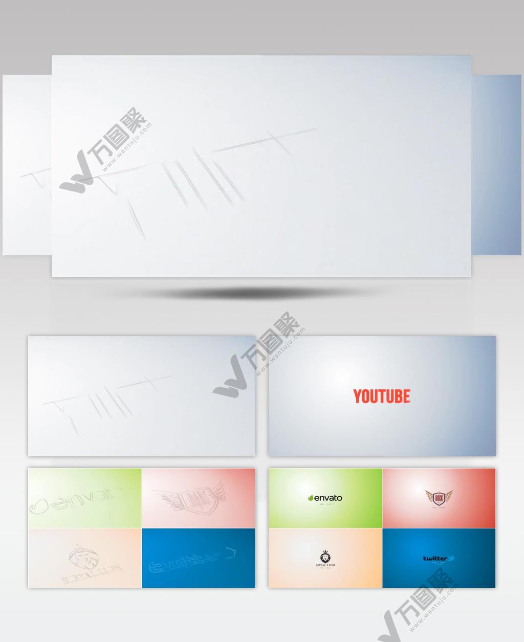 15462 草图构建标志动画