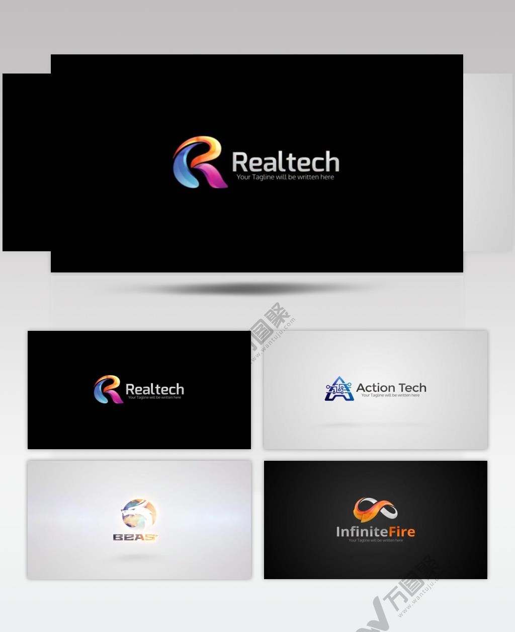 15306 简洁火焰标志动画