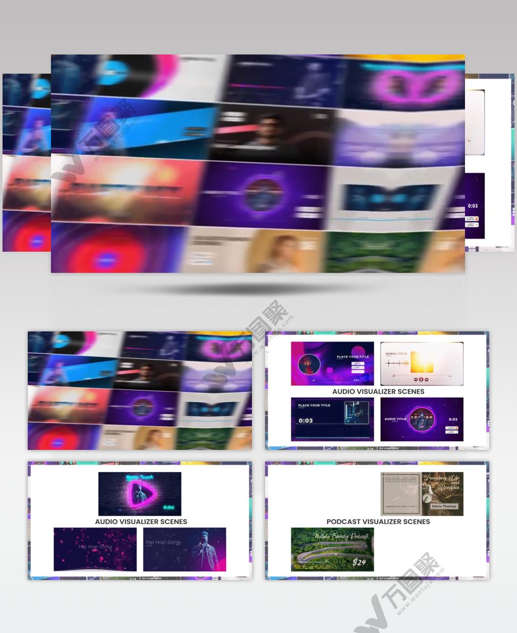 AE 16645 音频可视化 ae素材源文件