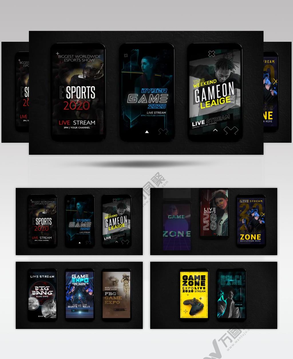 AE 17259 手机端劲爆视频宣传 ae素材源文件