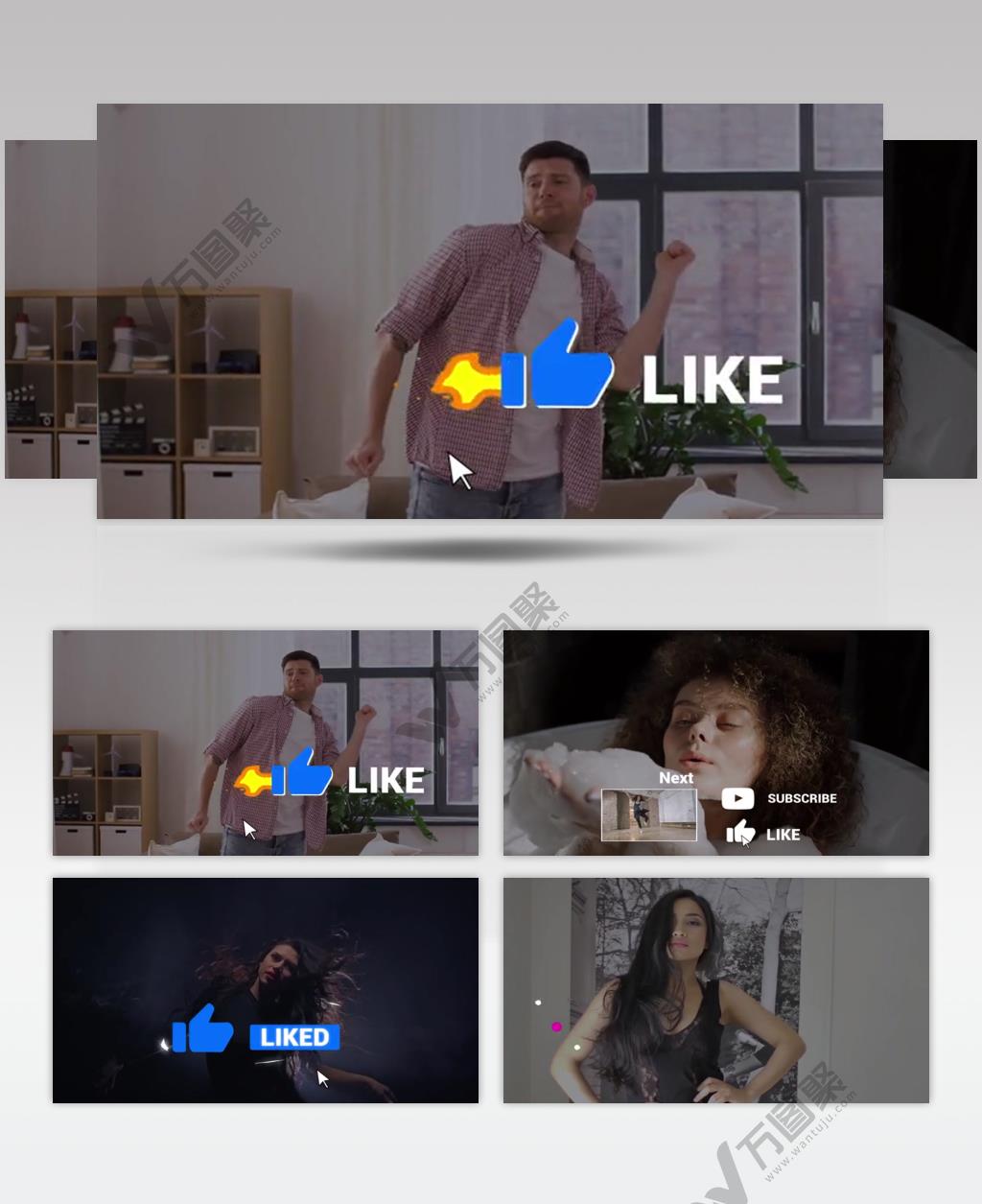 AE 16018 视频订阅按钮 ae素材源文件