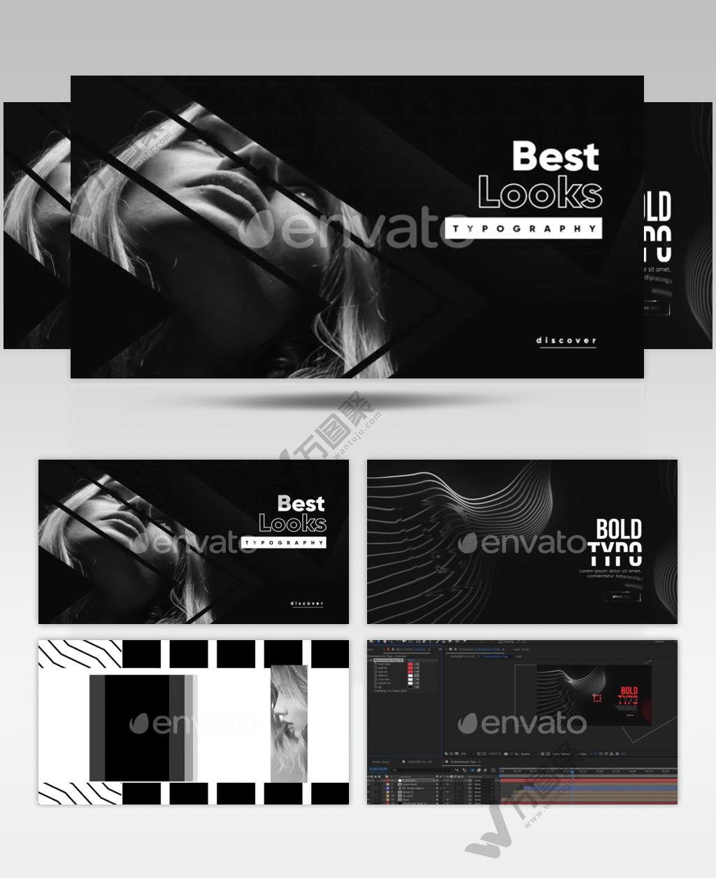 AE 16039 时髦版式 ae素材源文件