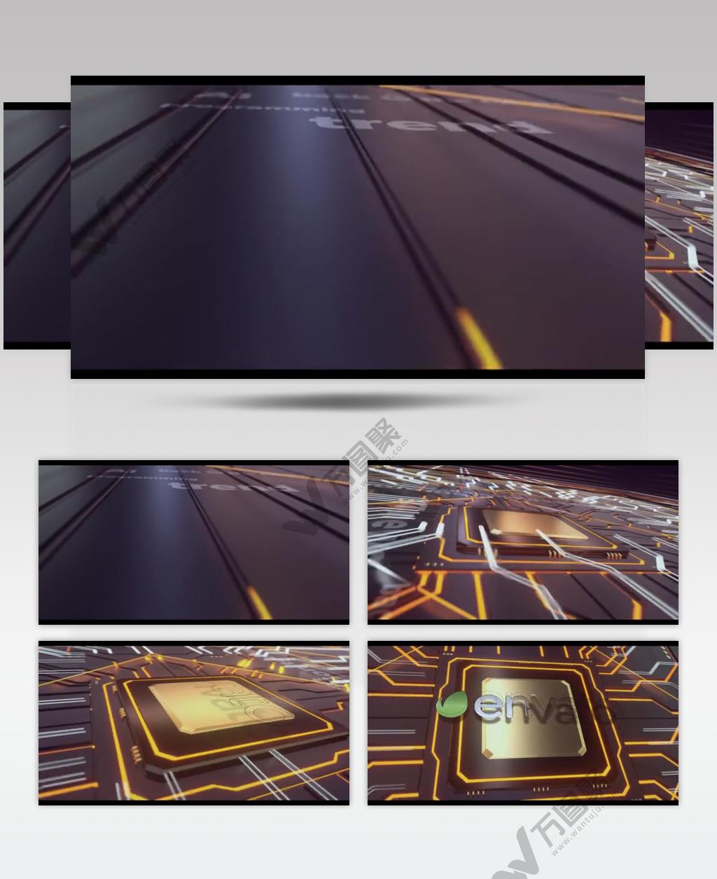 16262 主板科技标志片头