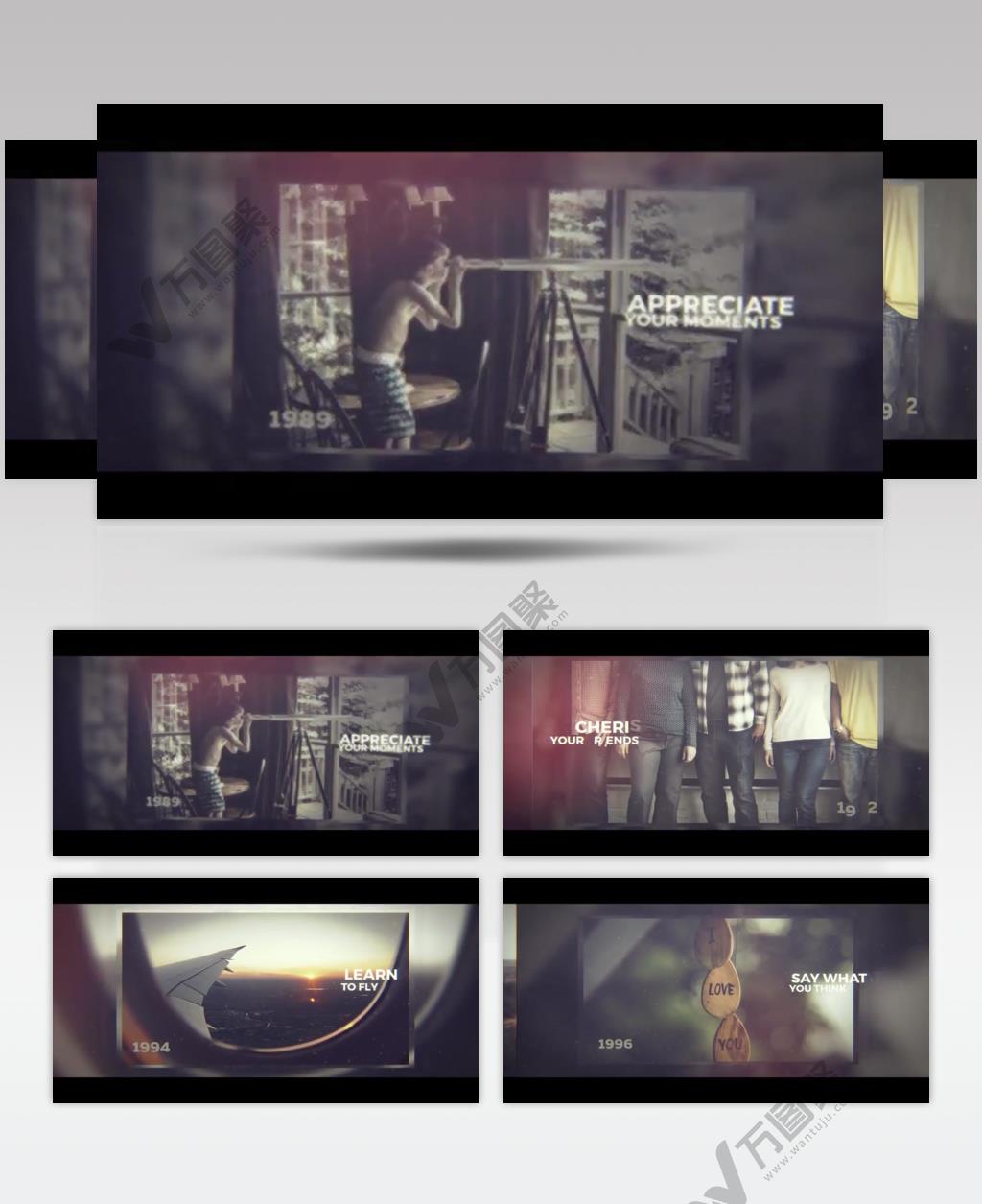 AE 16188 记忆照片幻灯片 ae素材源文件