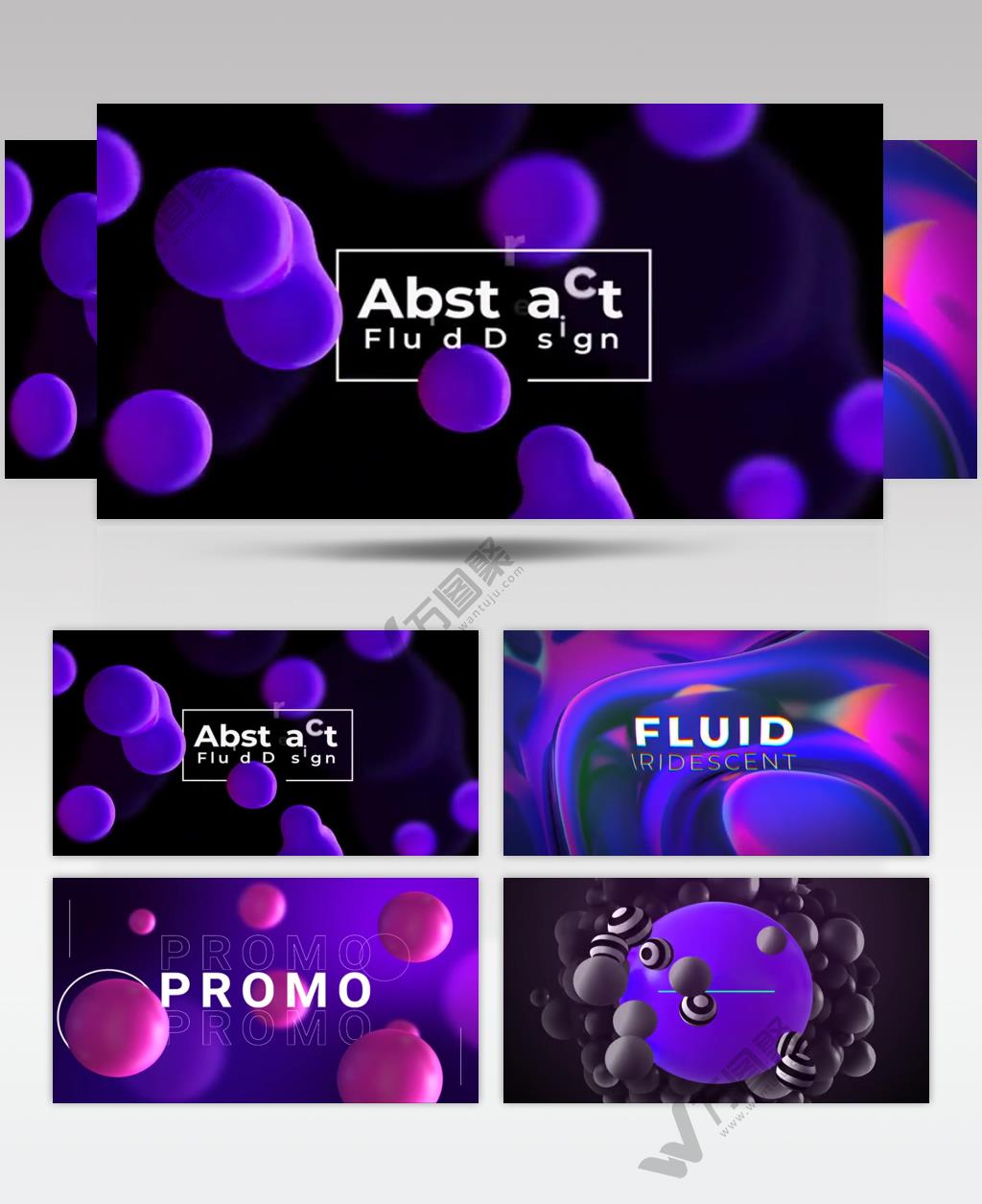 AE 16829 抽象标题展示 ae素材源文件