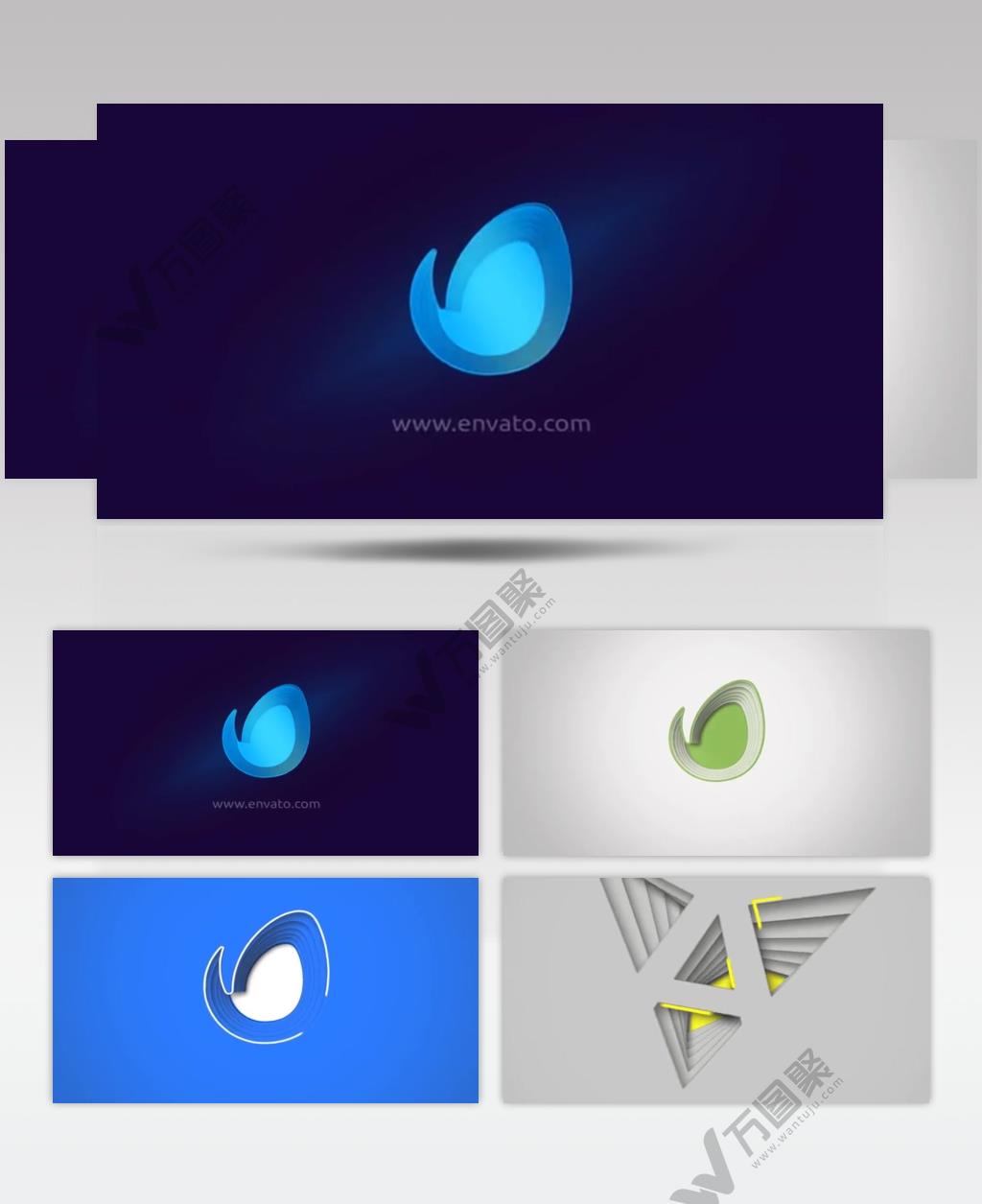 16260 简洁多用途标志展示