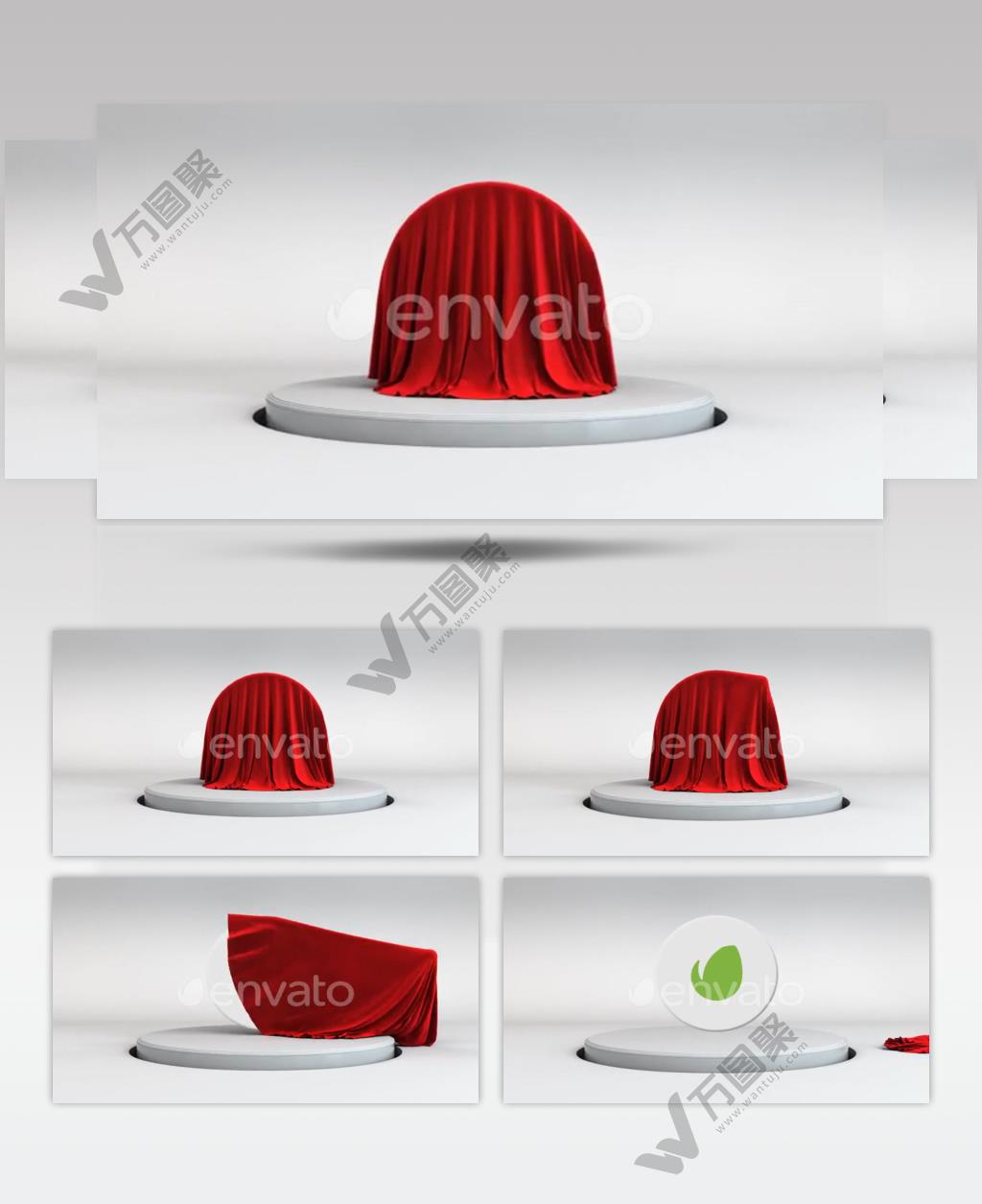 16896 布掀开标志展示