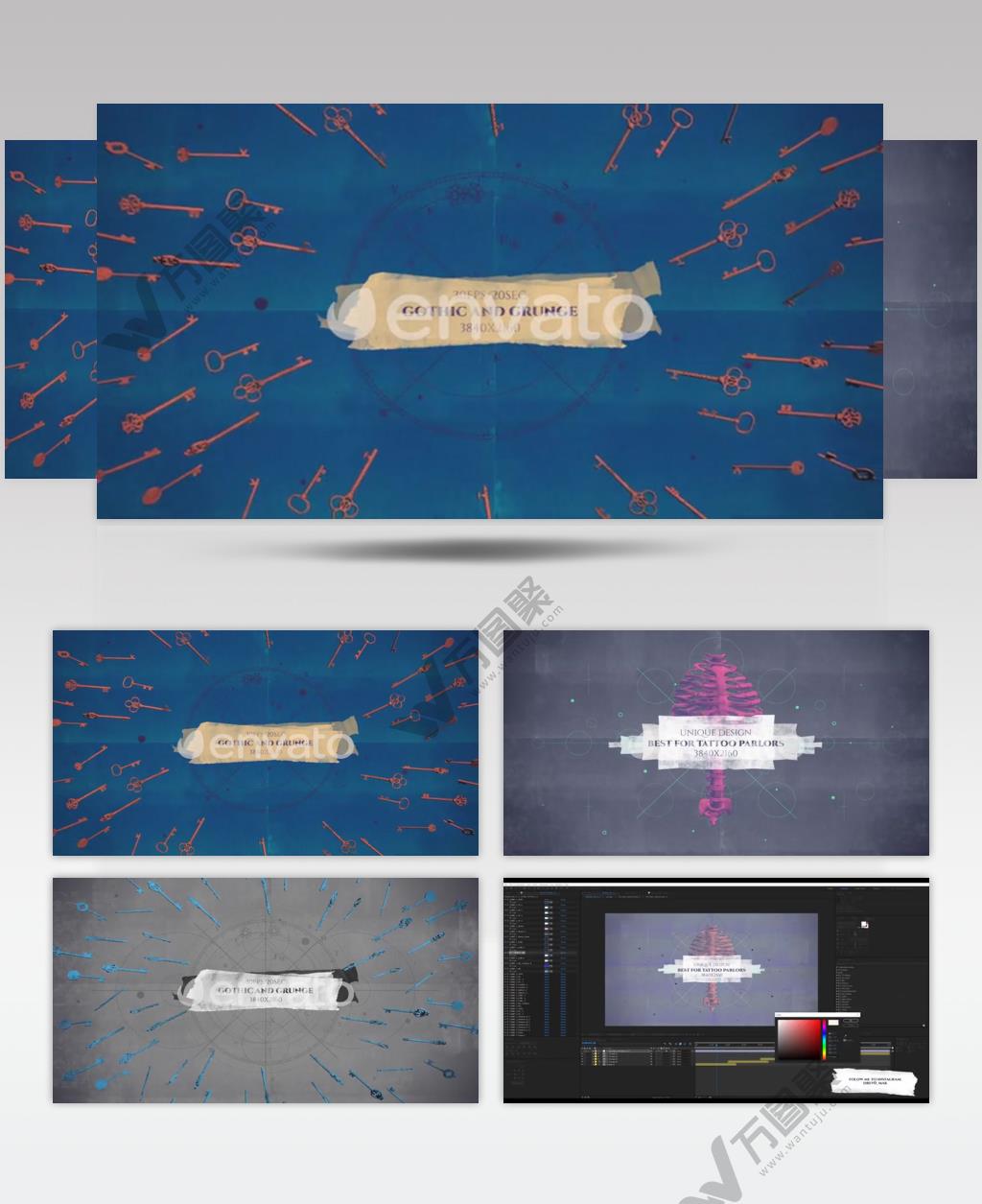 15761 杂渍风格片头