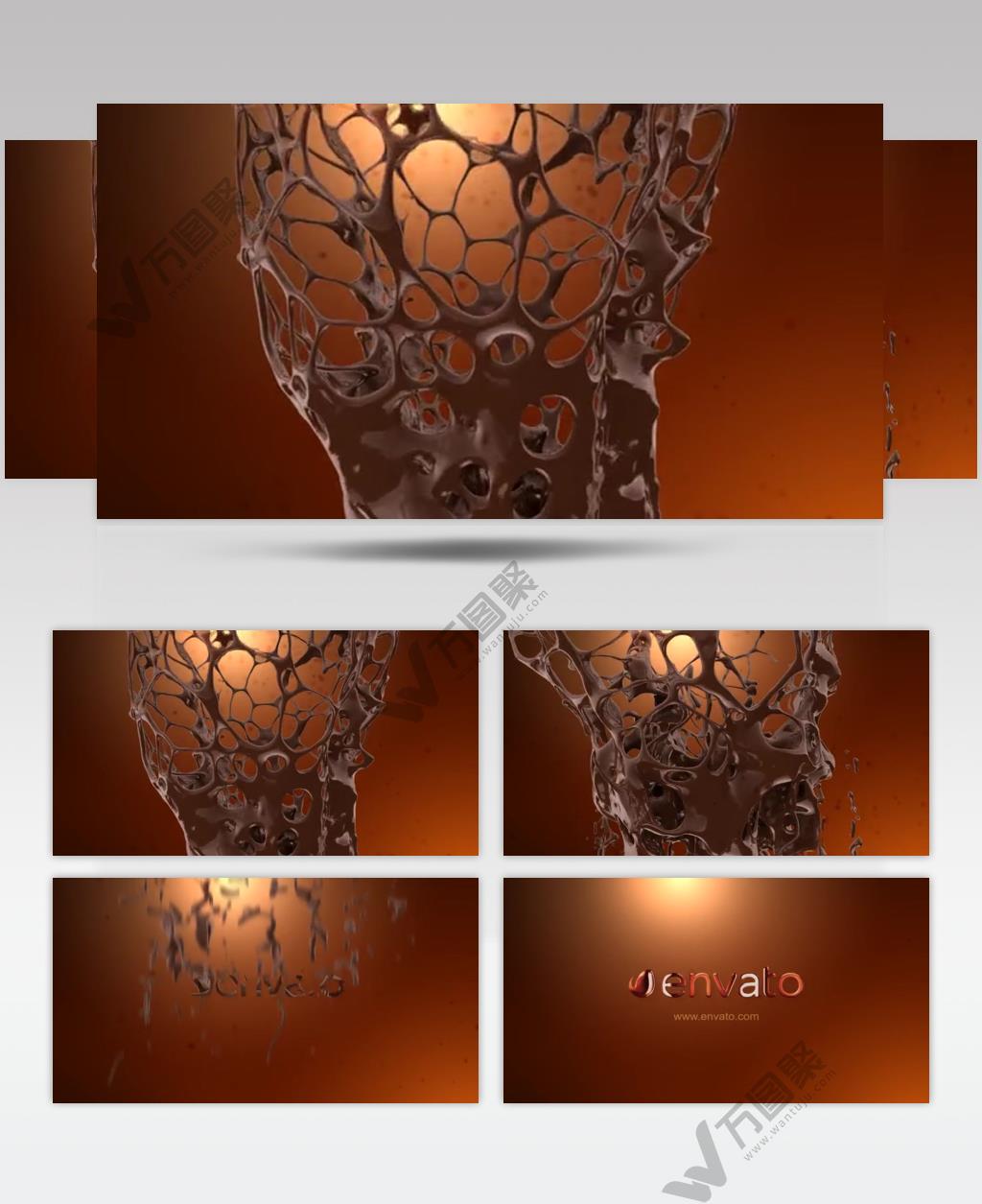17320 巧克力料飞溅标志