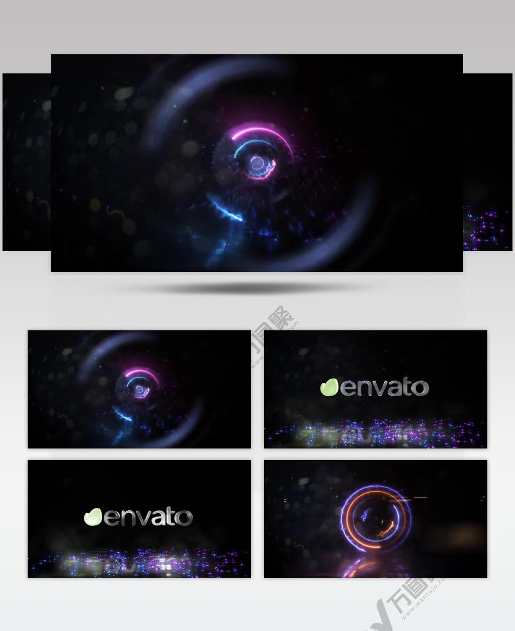 AE 15108 高速旋转能量标志动画 ae素材