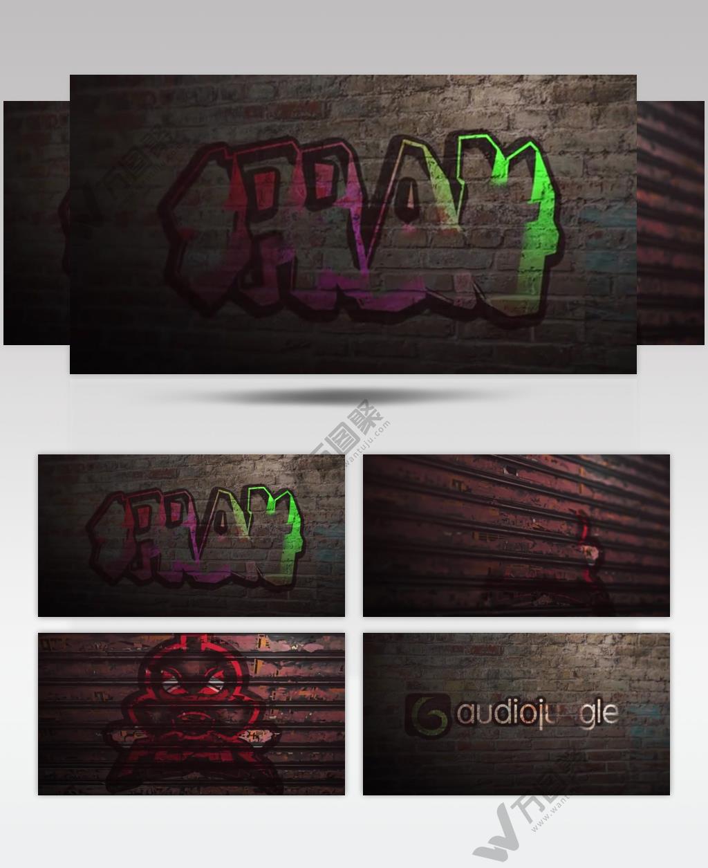 17445 涂鸦标志展示