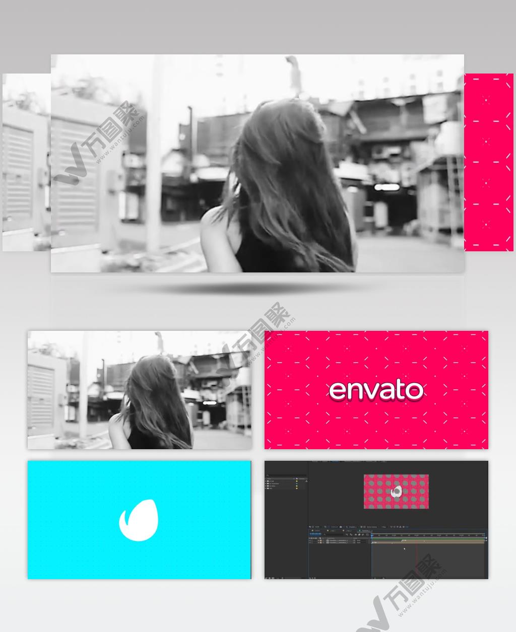 16871 30组独特标志转场 