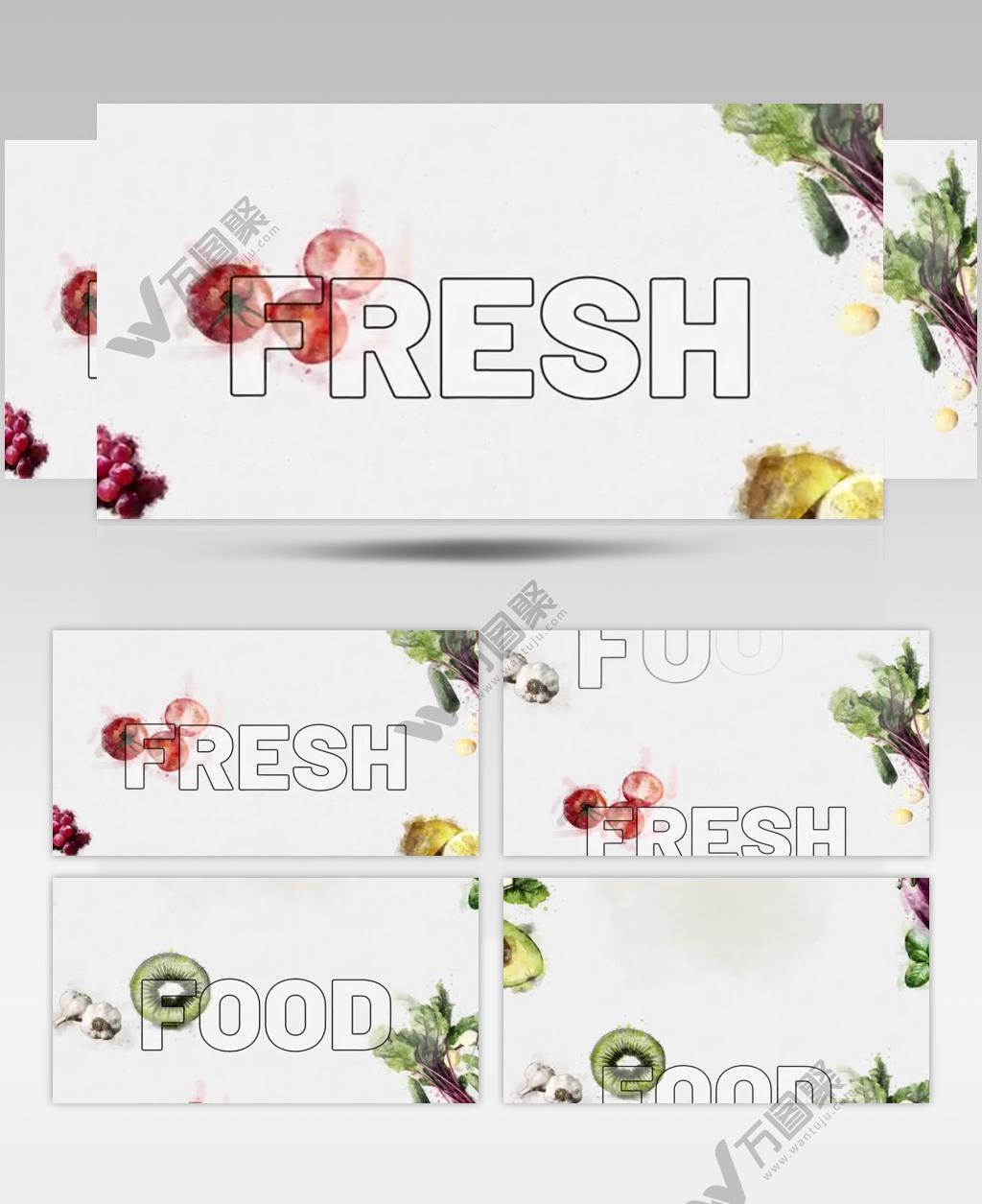 16836 新鲜蔬菜食物标志