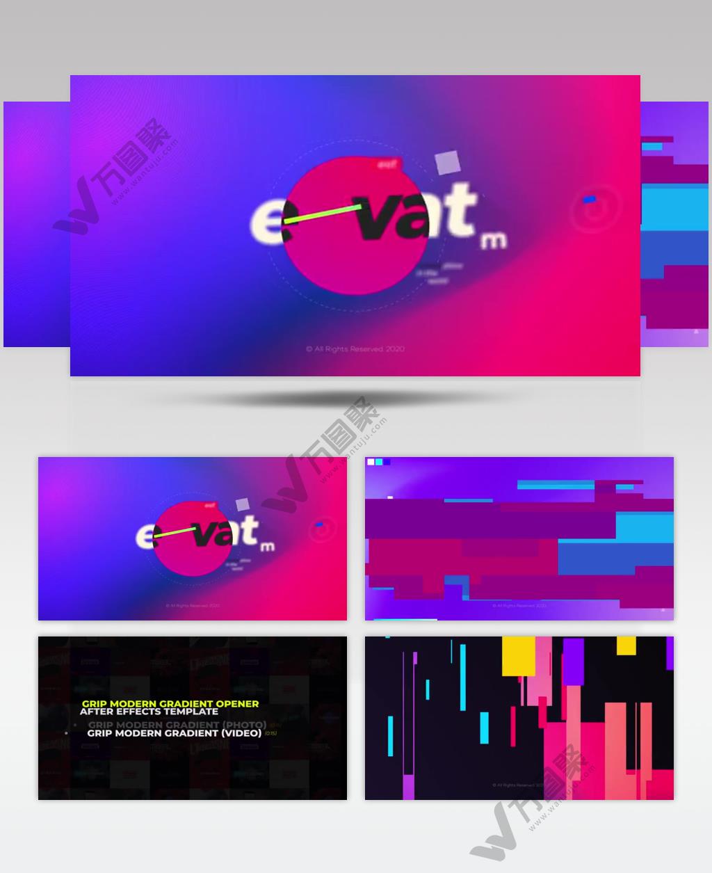 15211 渐变色版式片头