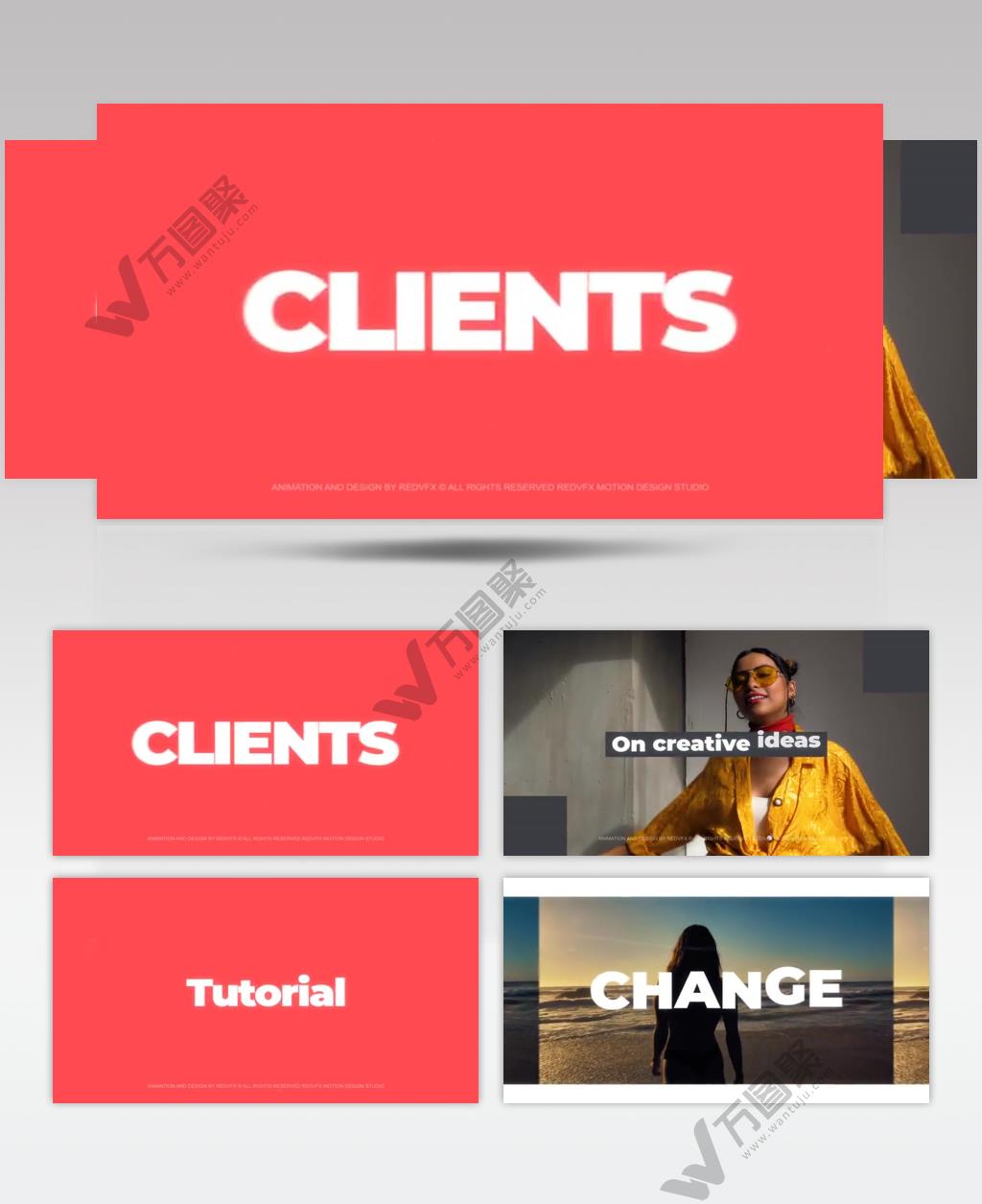 15577 大标题版式片头