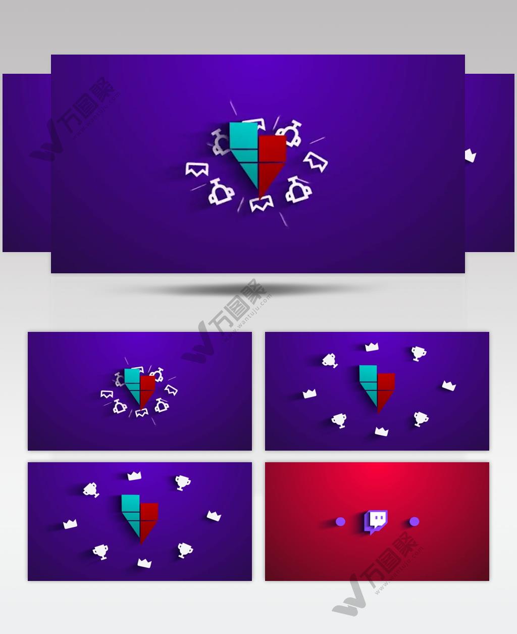 17231 Twitch简洁标志展示