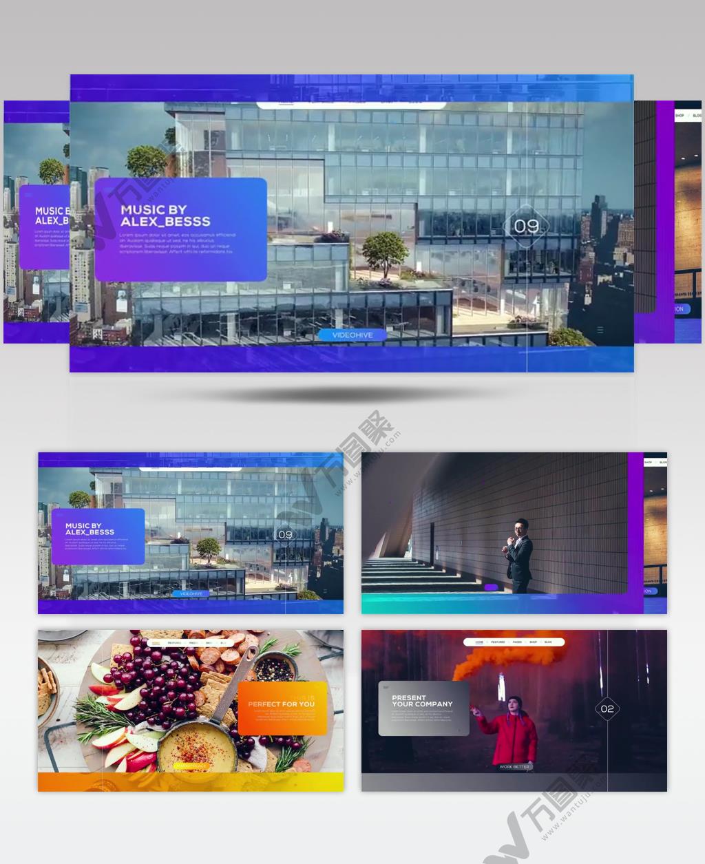 ae下载 17105 简洁企业展示