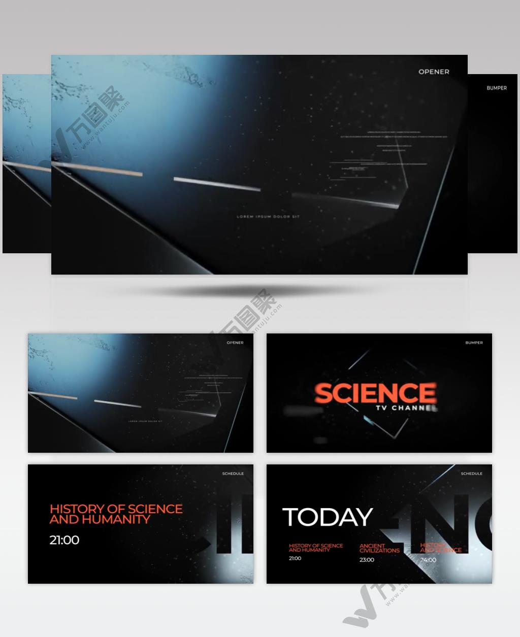 ae 17124 科技栏目设计 高科技模版ae素材