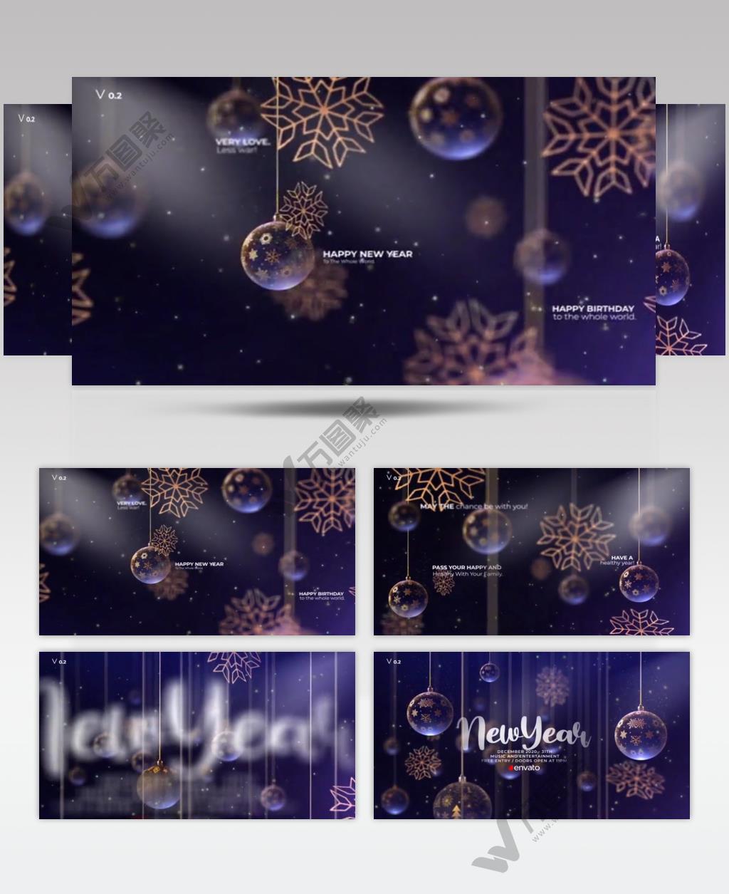 17493 圣诞新年片头