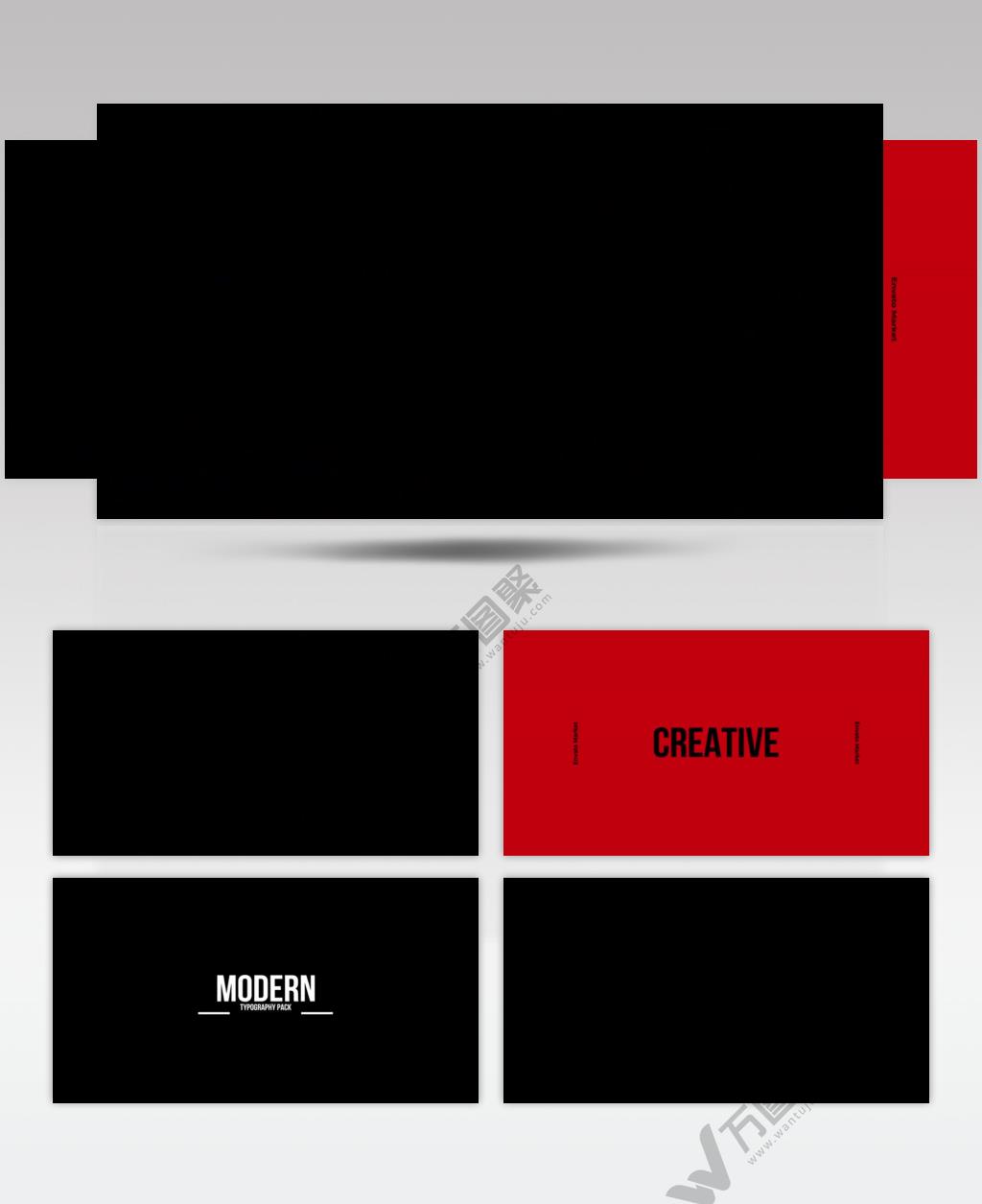 15427 现代风格标题展示包