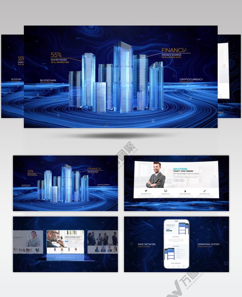 15772 大数据 图表ae素材