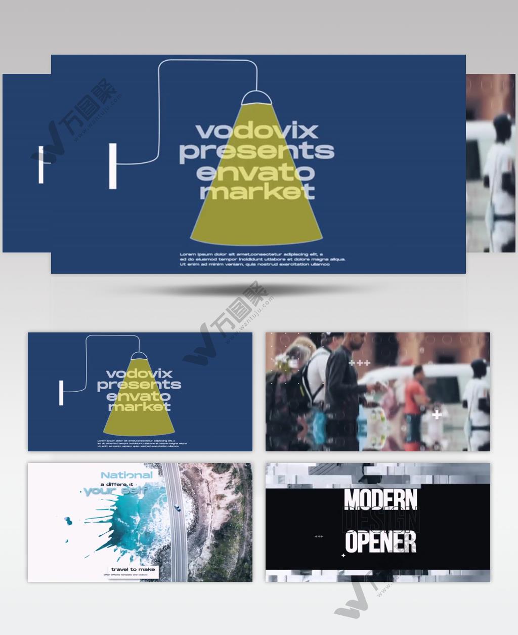 17201 现代风格城市片头