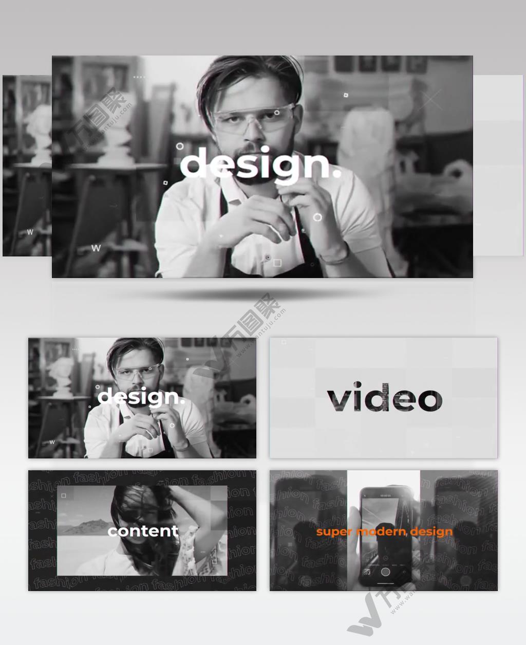 AE 15054 现代风格时髦片头 ae素材