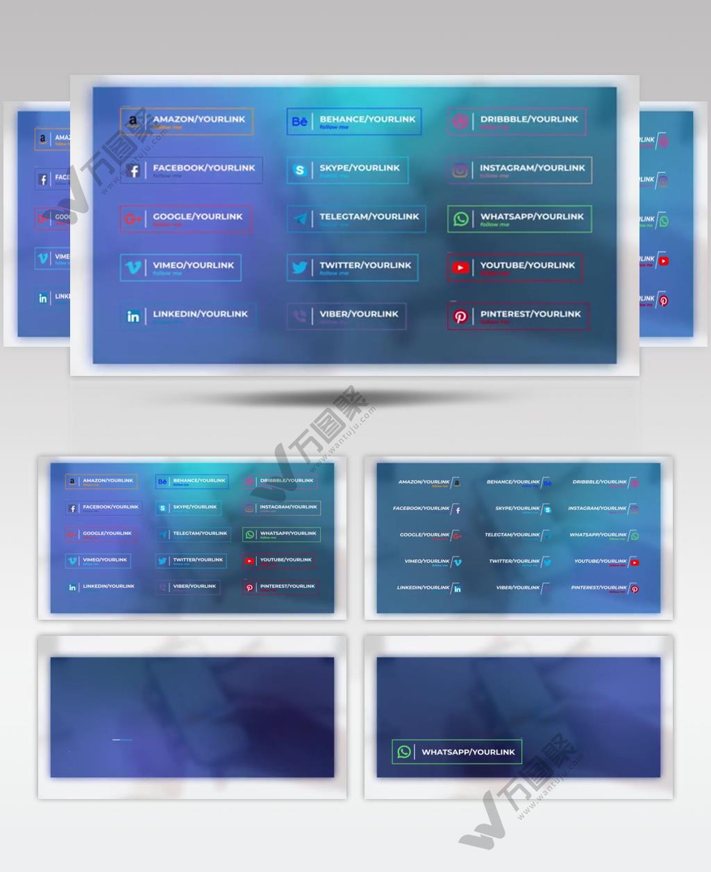 16234 媒体字幕包 文字字幕素材