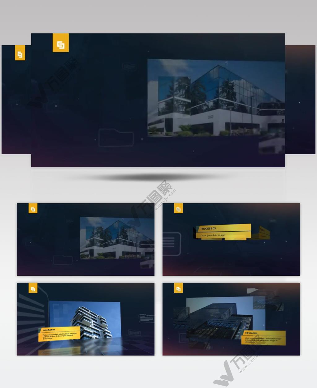 ae下载 16136 现代风格企业展示