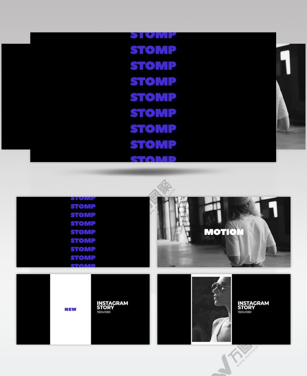 17579 粗文字版式片头