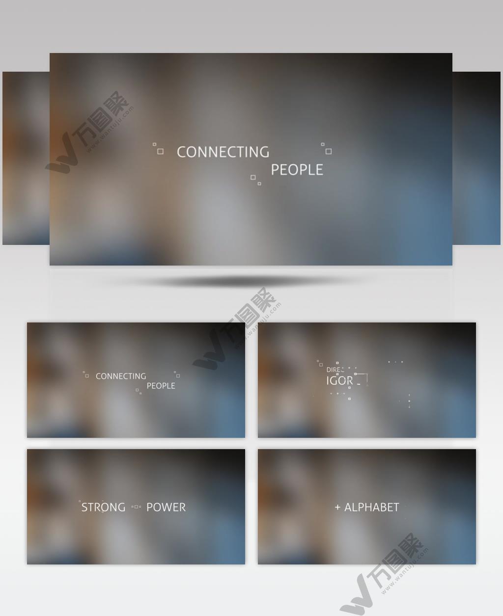 ae 17143 科技风格字母标题 高科技模版ae素材