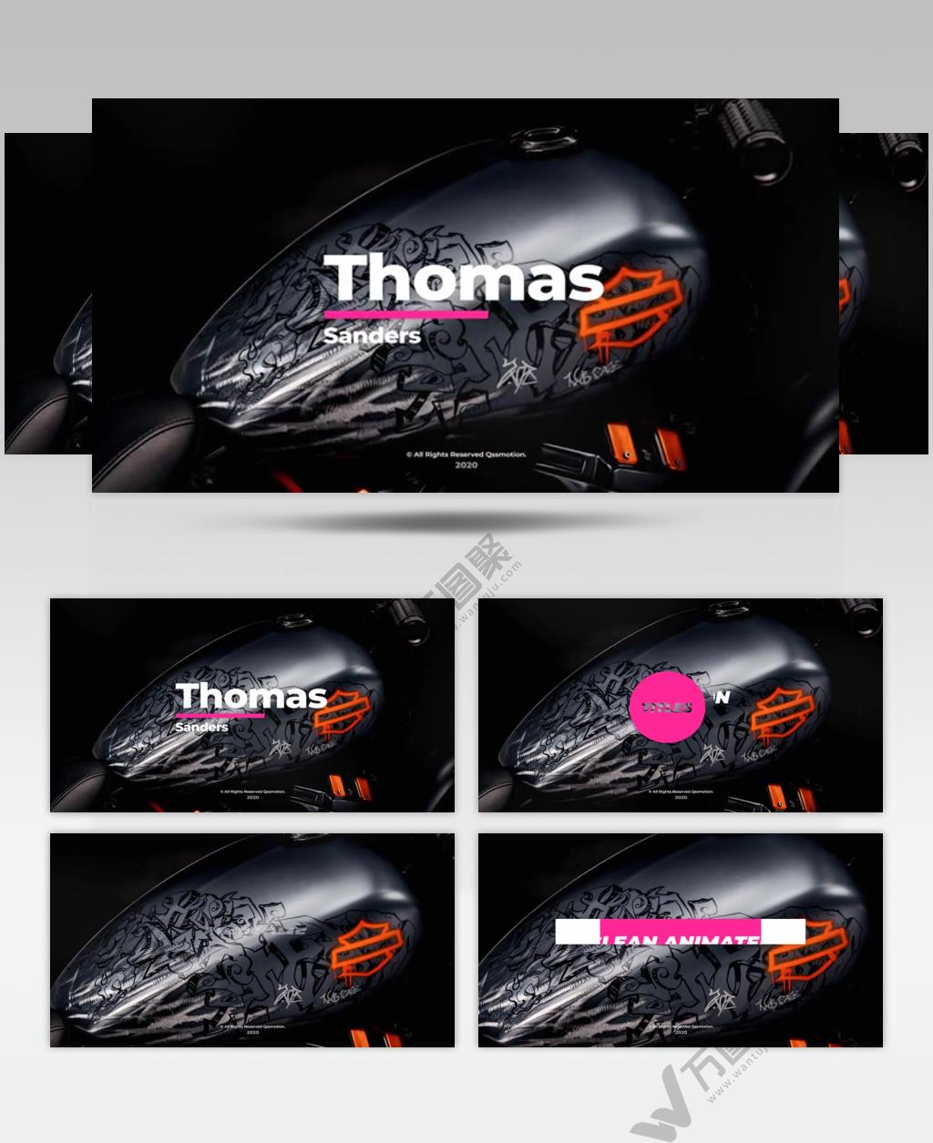 16161 简洁字幕 文字字幕素材