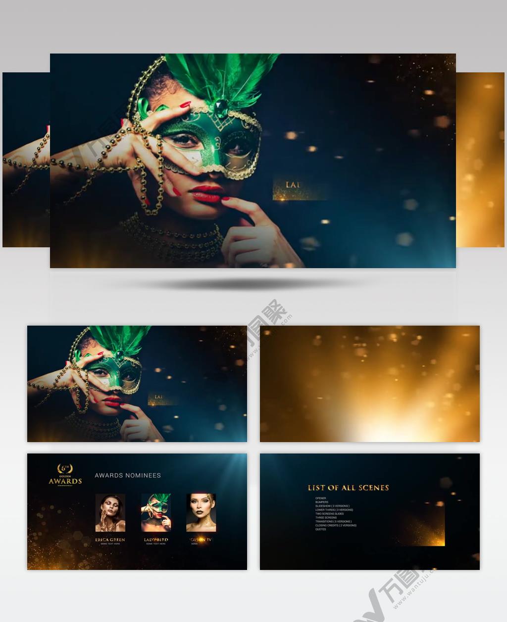 15787 颁奖栏目包 AE文件下载