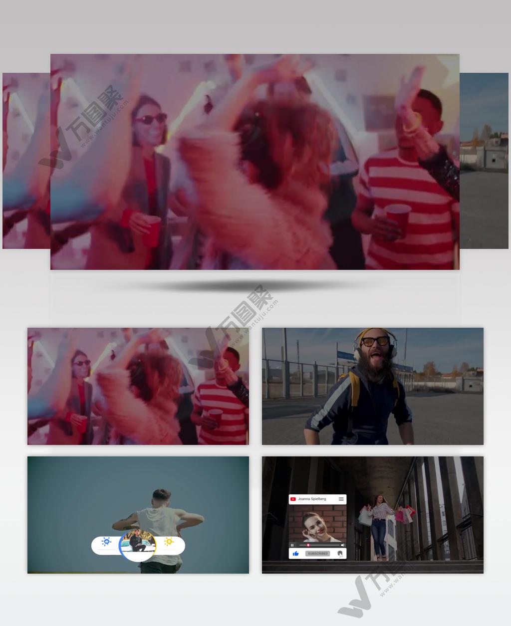 17298 自媒体字幕包 文字字幕素材