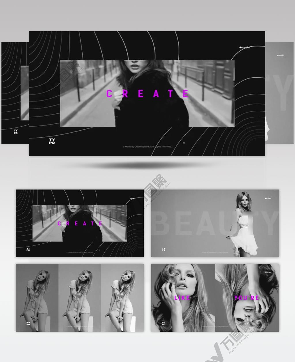 AE 15176 简短时尚片头 ae素材