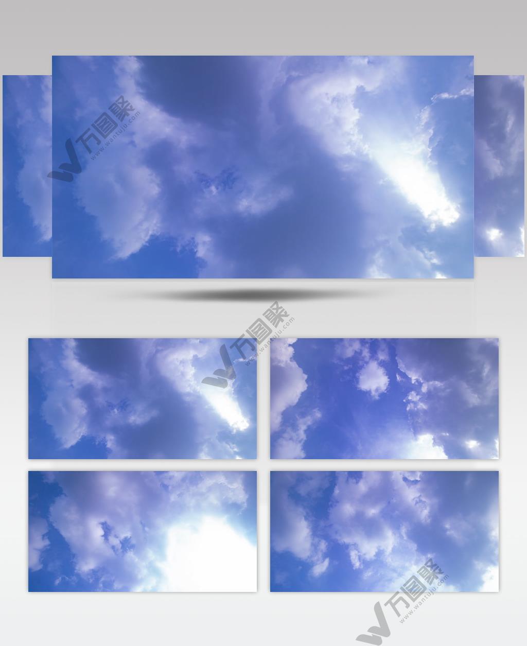 延时拍摄蓝天白云