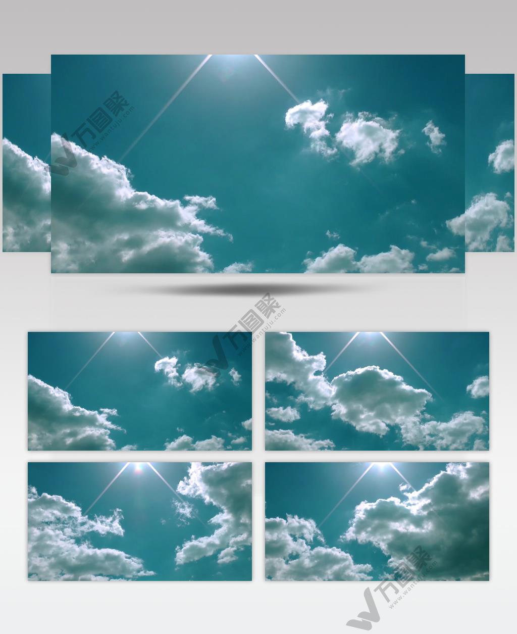 延时拍摄蓝天白云