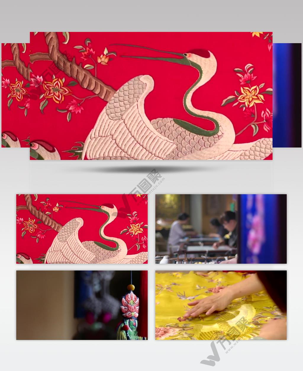 刺绣京绣绣女绣花非物质文化遗产