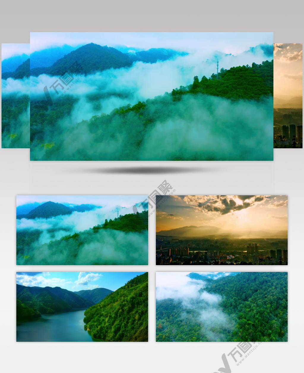 青山绿水自然美景云南景色