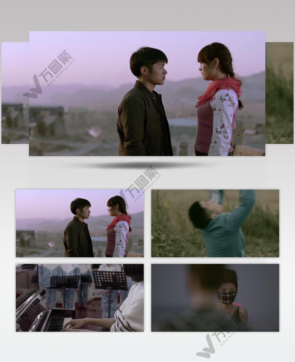 环境污染雾霾戴口罩人群环保宣传片