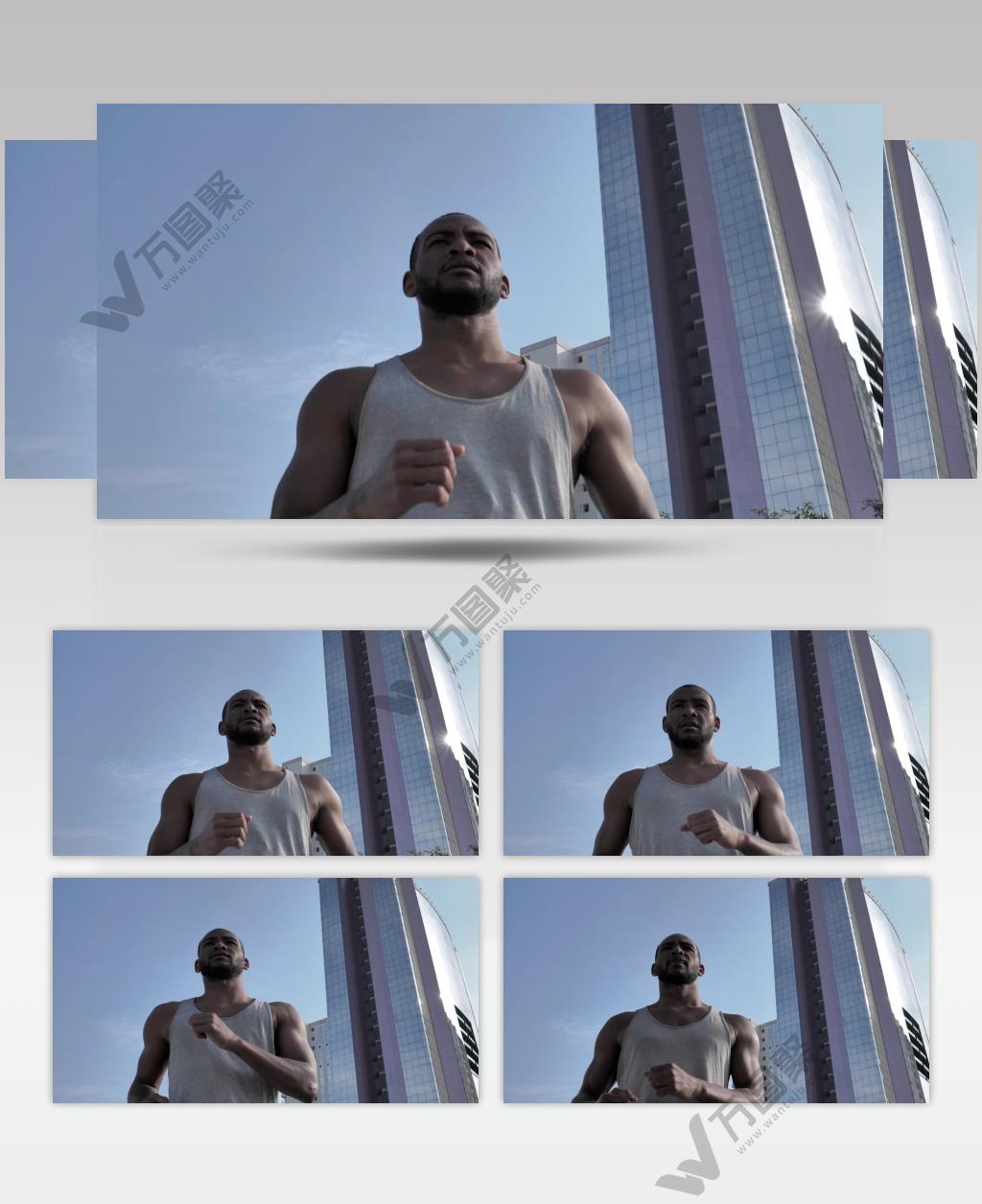 实拍一个黑人男子雕像