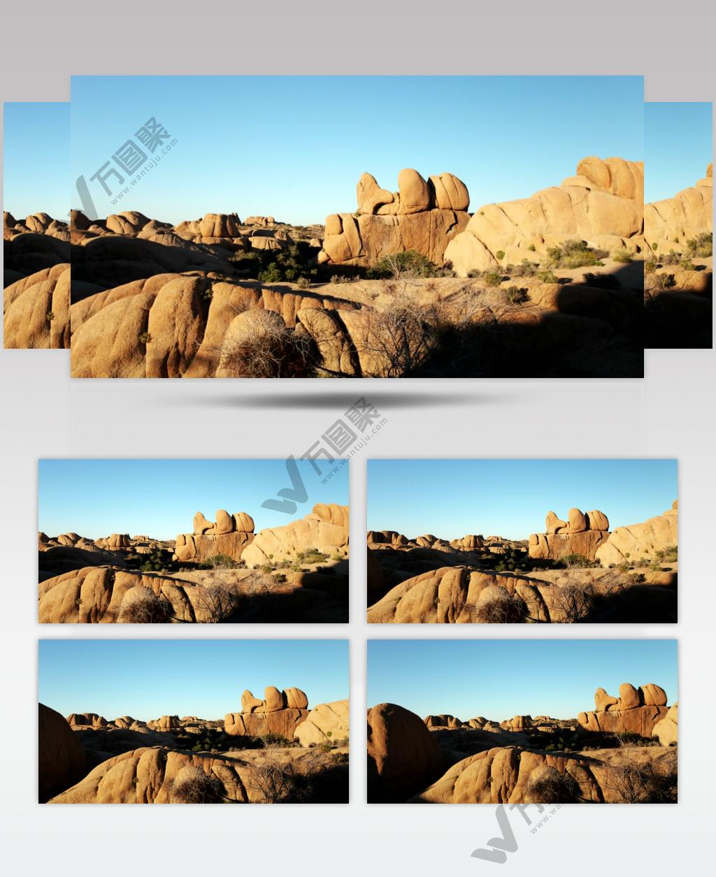 延时摄影沙漠岩层