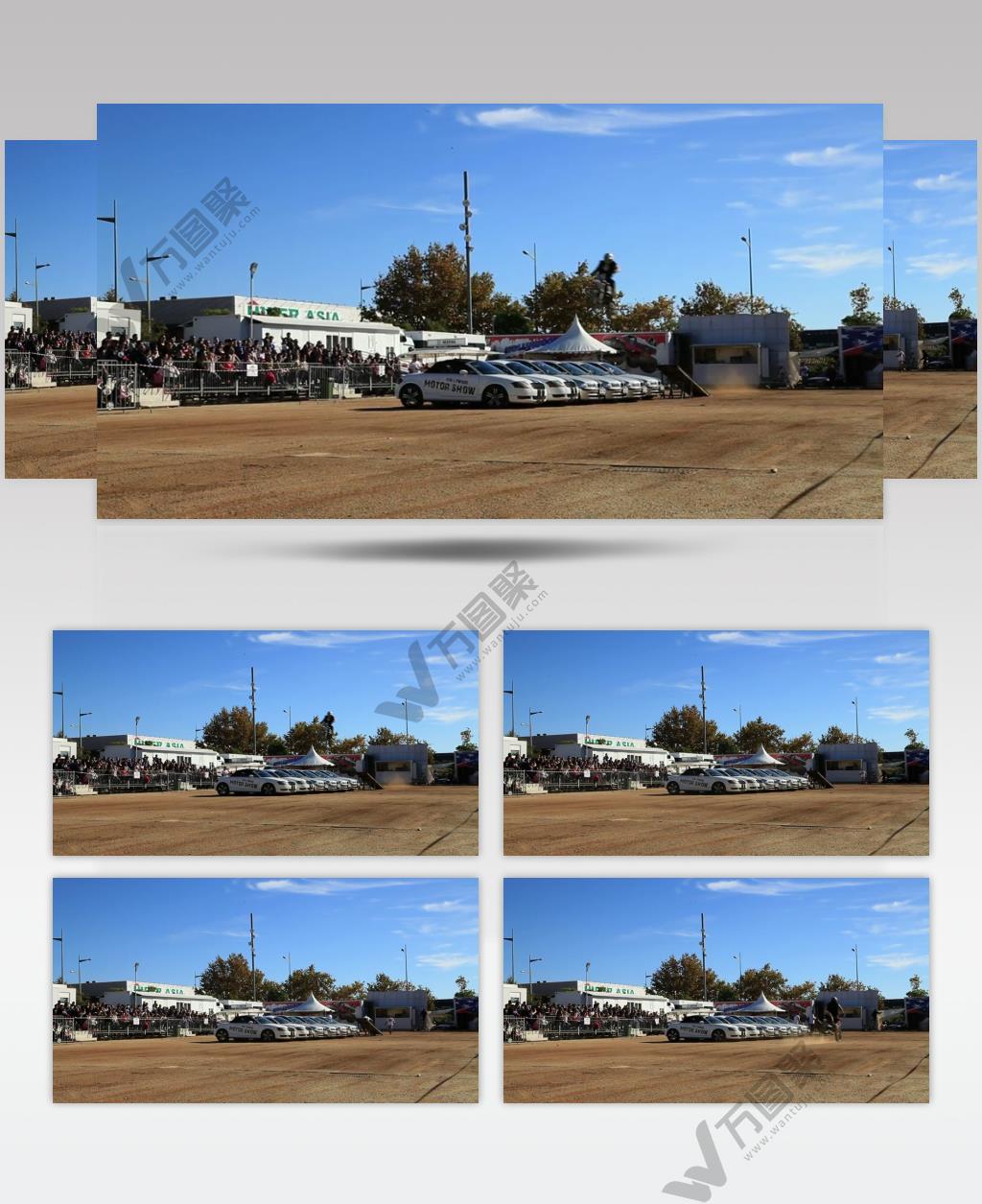 摩托车赛车表演