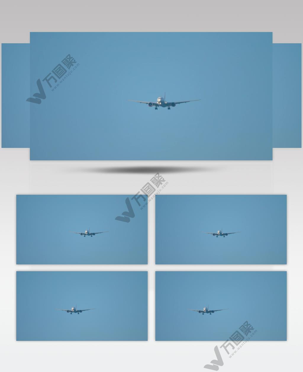 飞机从机场跑道上起飞