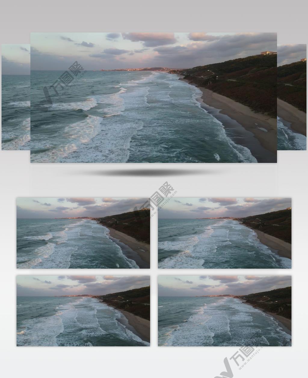 实拍大海海岸美景