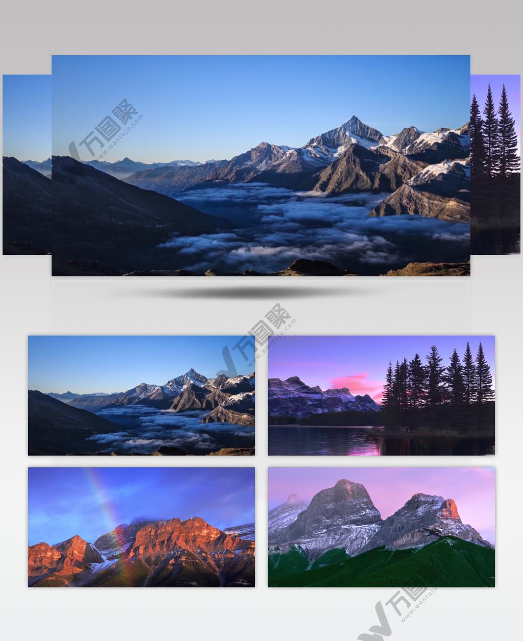 4K瑞士奇峰秀山惊艳色彩 