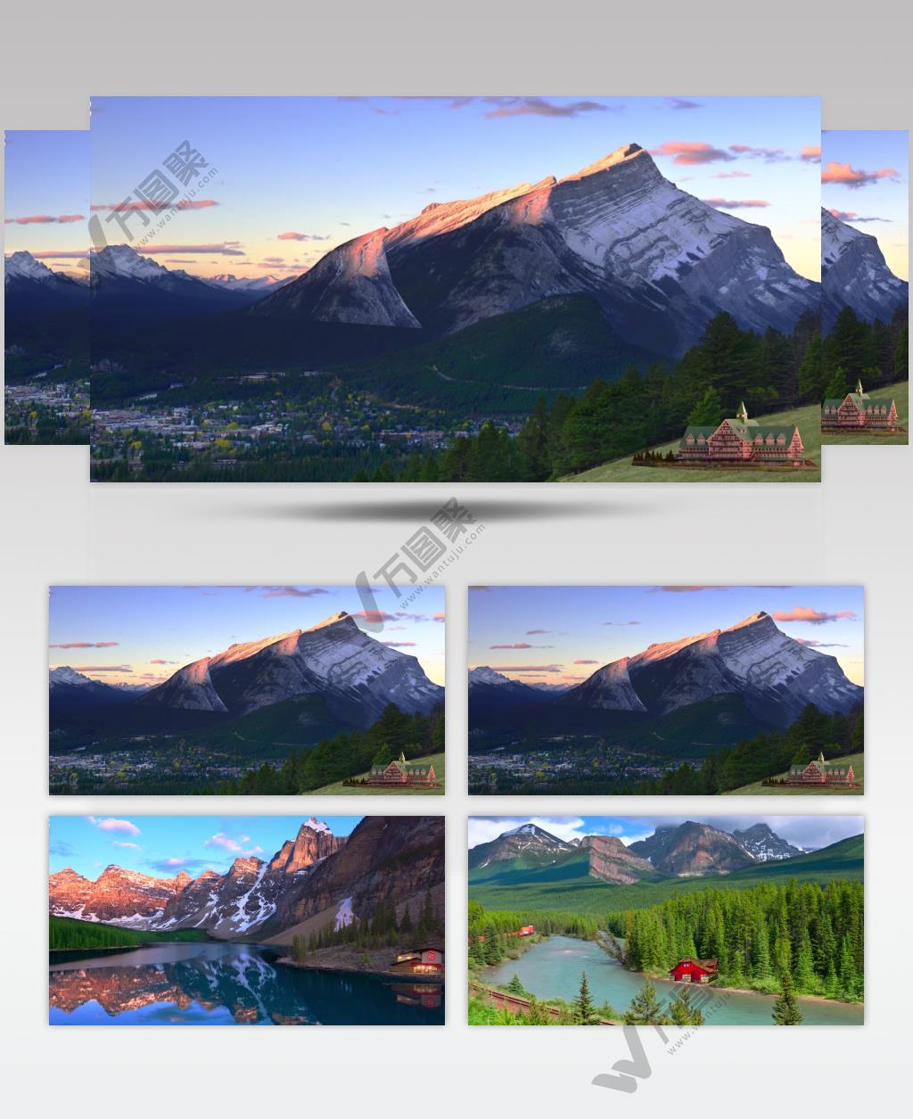 4K瑞士多彩山水与美屋 