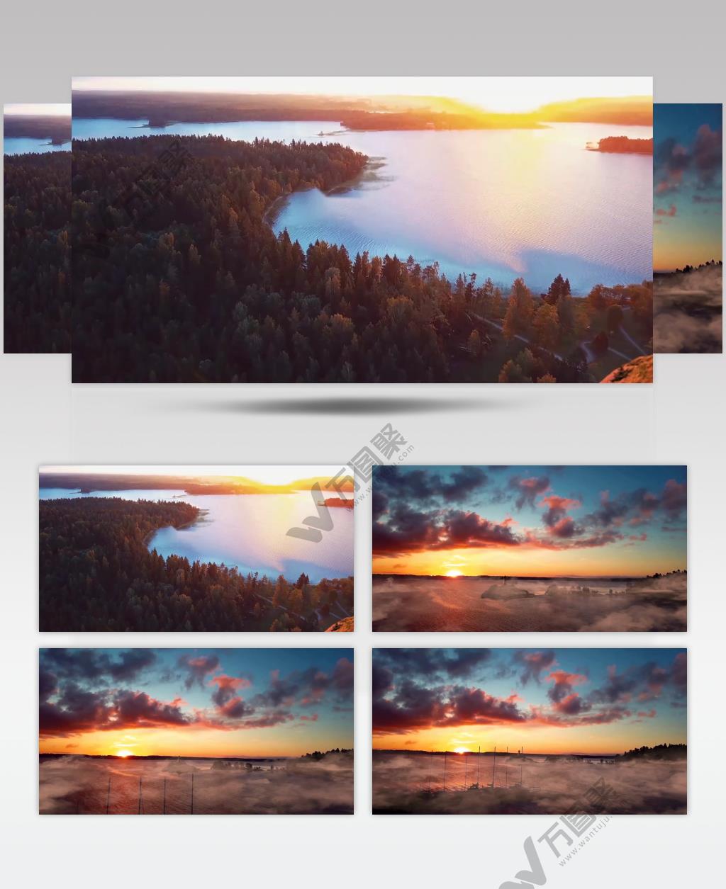 4K舟山东极岛红霞与仙雾色彩